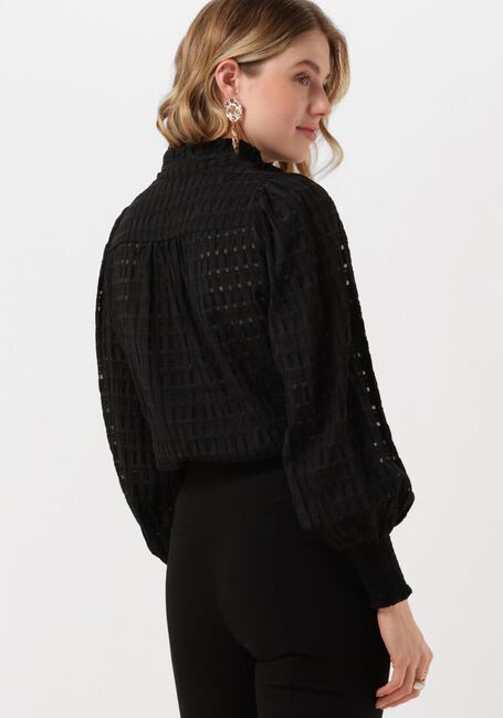 Schwarze CO'COUTURE Blusen PETRA CREPE CHECK SHIRT - large