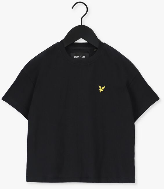Schwarze LYLE & SCOTT T-shirt CROPPED T-SHIRT - large