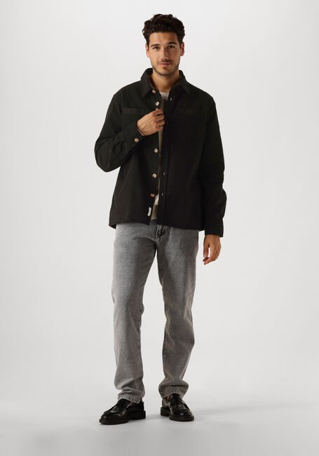 Schwarze FORÉT Overshirt FELLOW TWILL SHIRT - large