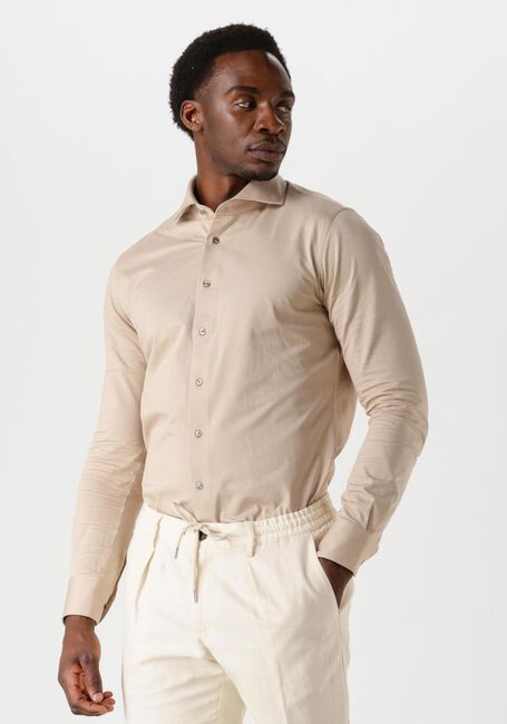 Beige PROFUOMO Klassisches Oberhemd SHIRT CUTAWAY SF SC KNITTED - large