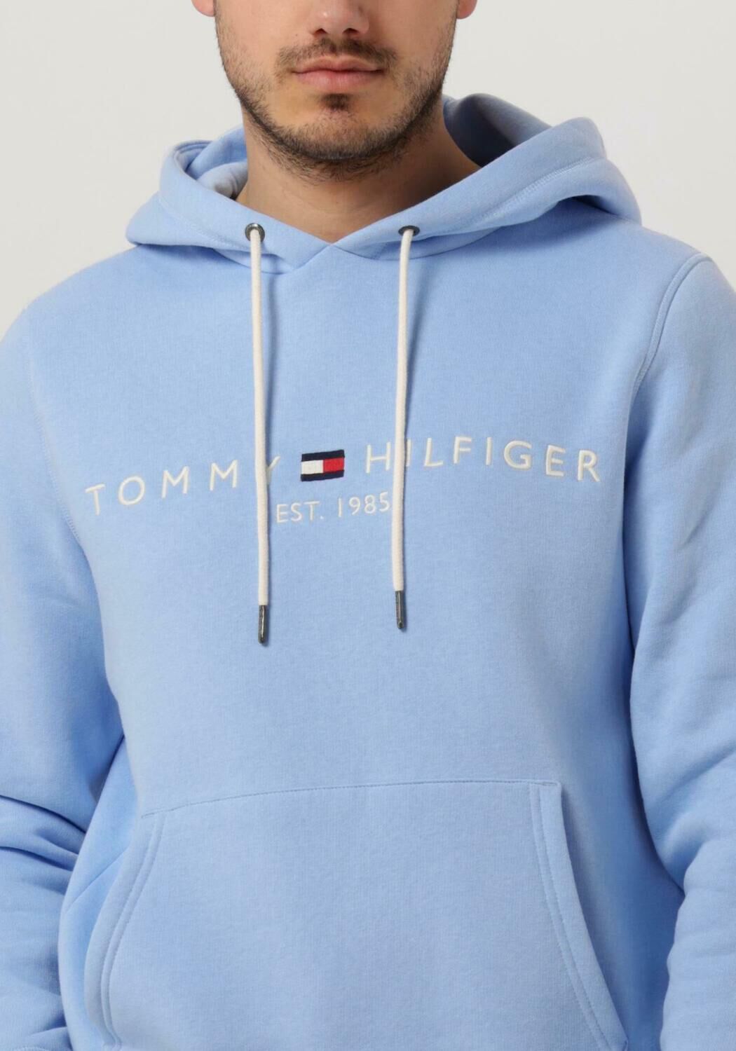 Hellblau TOMMY HILFIGER Sweatshirt TOMMY LOGO HOODIE Omoda