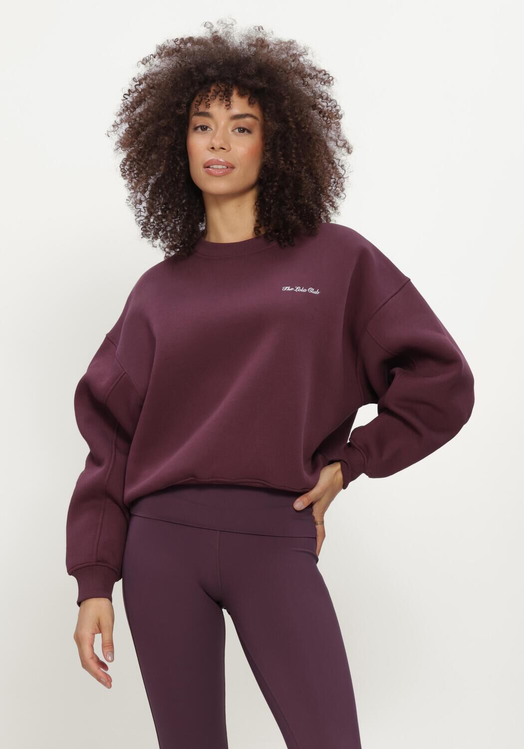 Bordeaux THE LOLA CLUB Pullover YARA SWEATER - large