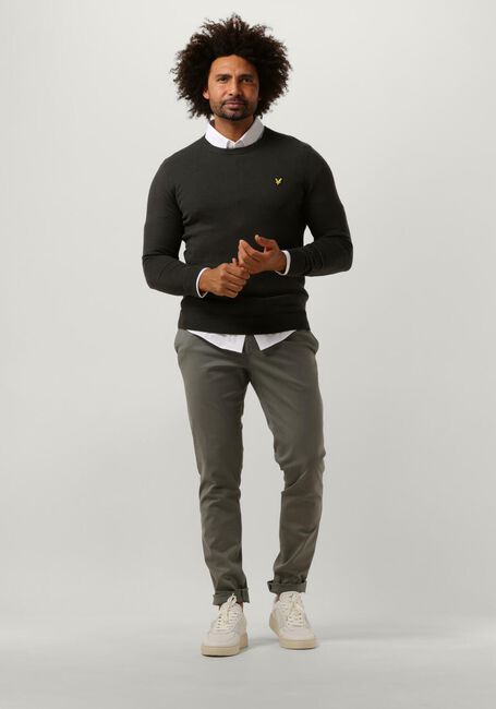 Dunkelgrau LYLE & SCOTT T-shirt COTTON CREW NECK JUMPER - large