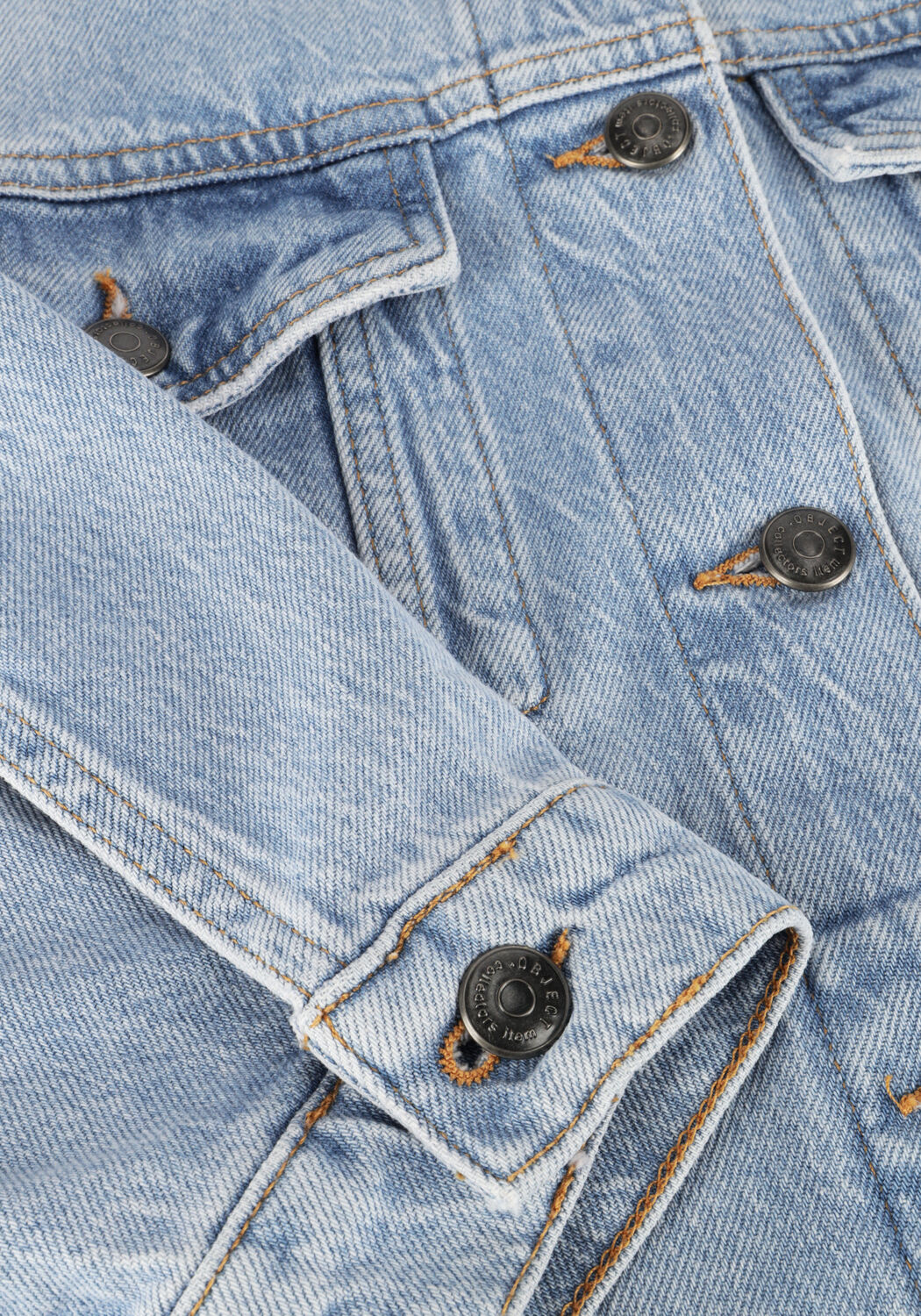 Hellblau OBJECT Jeansjacke OBJELLEN RE DENIM JACKET - large