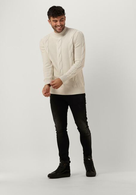 Nicht-gerade weiss PUREWHITE Pullover MOCKNECK KNIT WITH CABLE DETAILS - large