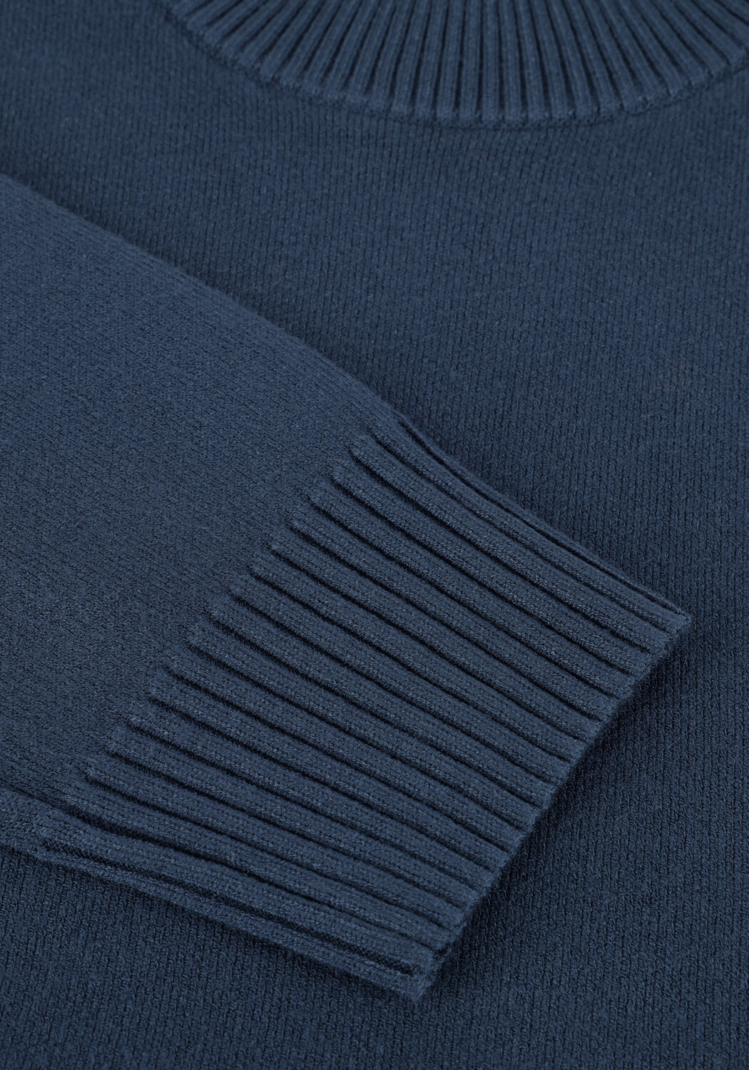 Blaue DSTREZZED Pullover FELL MOCK NECK - large