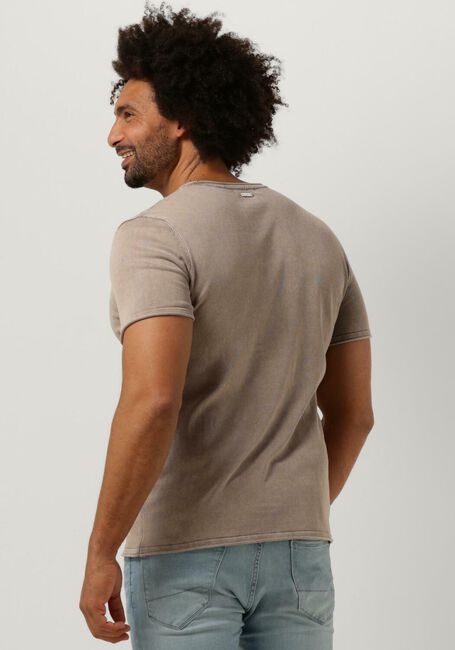 Sand PUREWHITE T-shirt FLAT KNITTED SHIRT SHORTSLEEVE WITH SMALL LOGO ON CHEST - large
