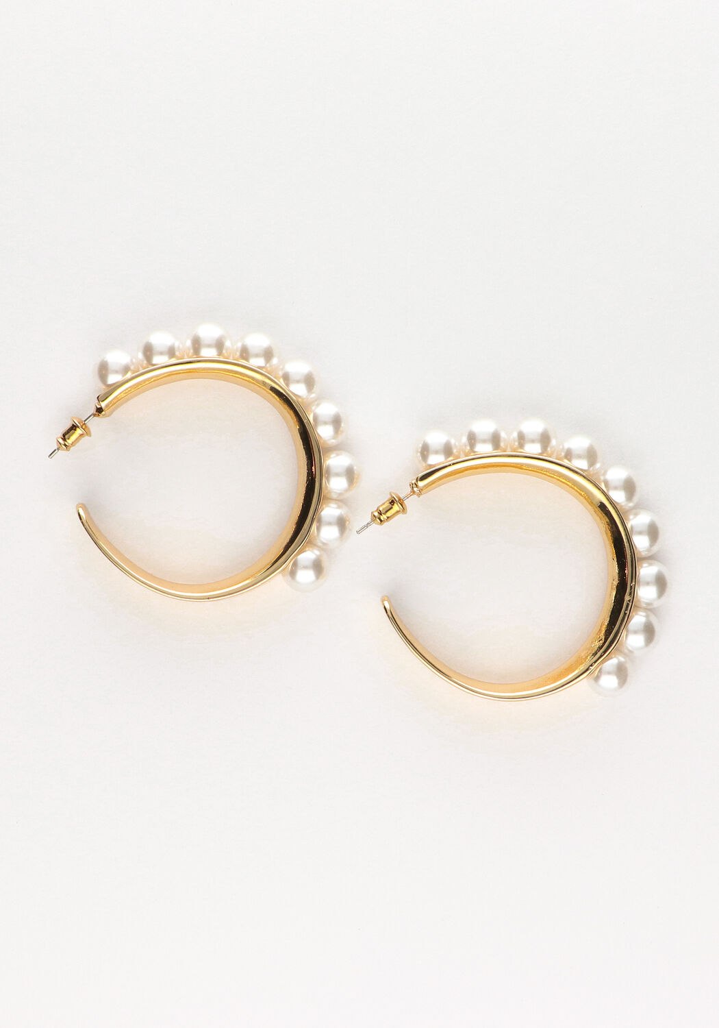 Goldfarbig NOTRE-V Ohrringe OORBEL PARELS BUITENKANT GROOT