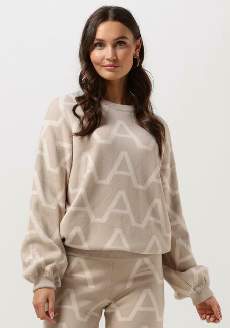 Sand ALIX THE LABEL Pullover LADIES KNITTED A JACQUARD PULLOVER - large