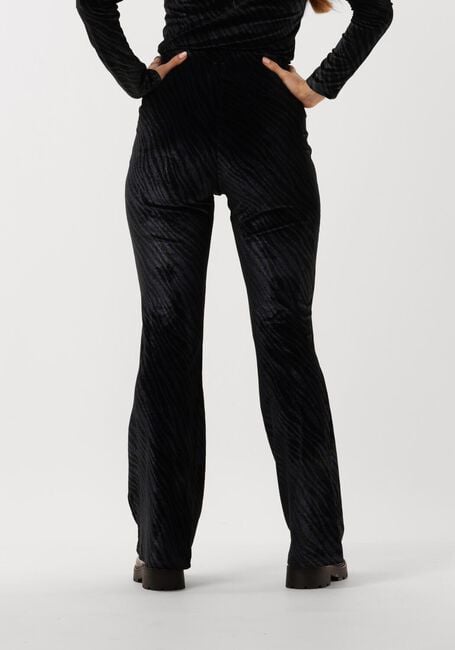 Blaue COLOURFUL REBEL Schlaghose JOLIE ZEBRA VELVET FLARE - large