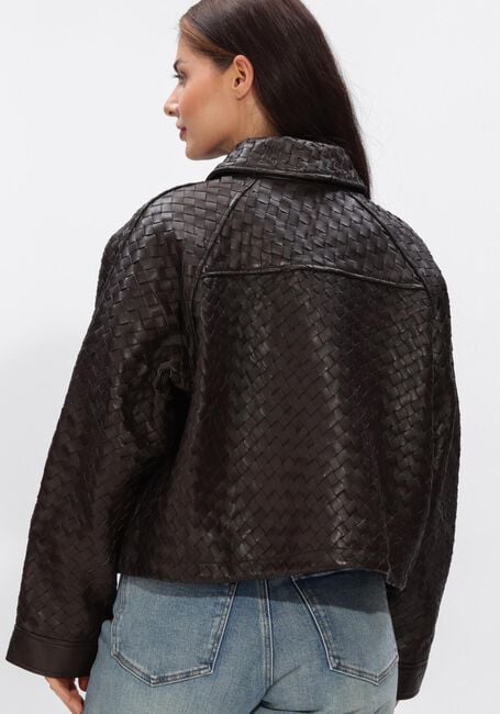 Braune SECOND FEMALE Jack VERMONT LEATHER JACKET - large