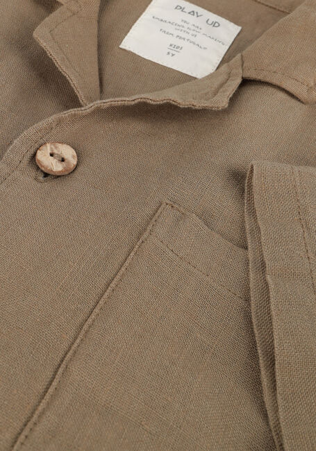 Braune PLAY UP Blusen LINEN SHIRT - large