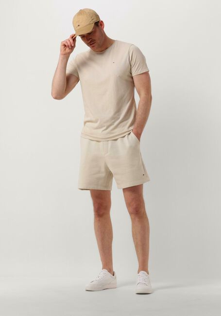 Beige TOMMY JEANS T-shirt TJM XSLIM JASPE C NECK - large