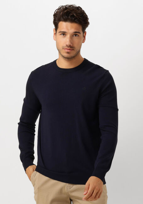 Dunkelblau SCOTCH & SODA Pullover VISCOSE PULLOVER CREWNECK - large