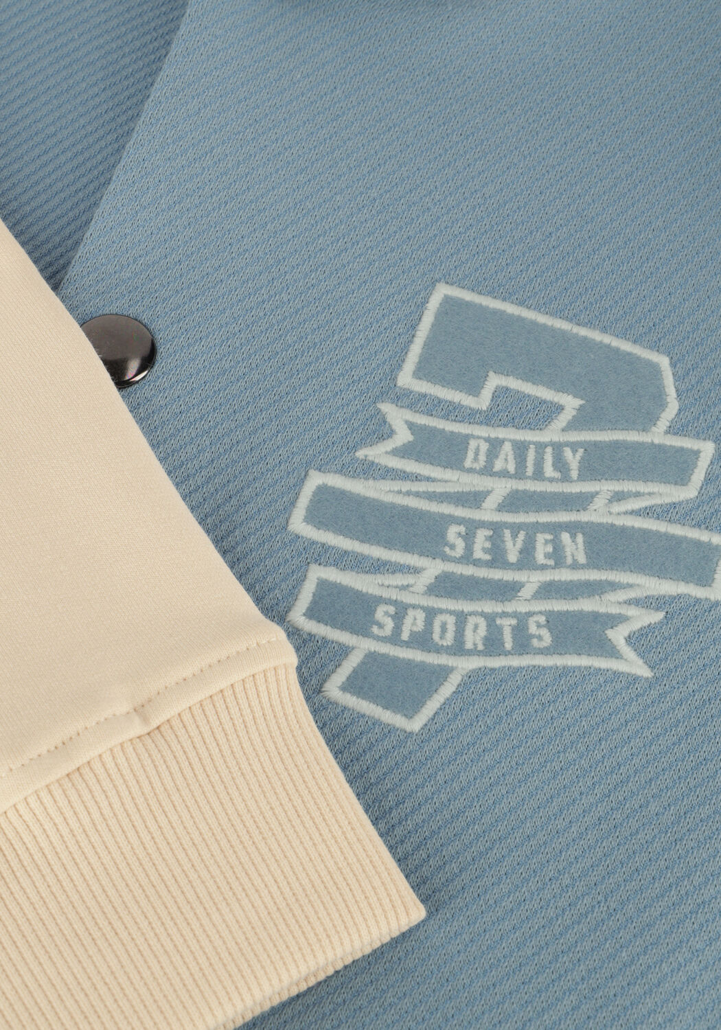 Blaue DAILY7 Strickjacke OVERSIZED BOMBER JACKET - large