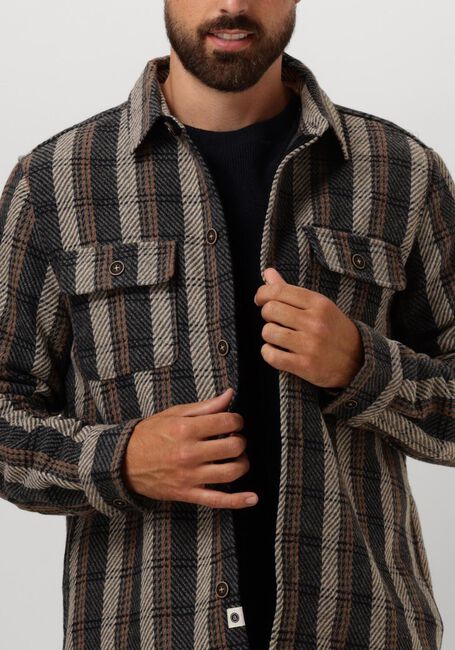 Dunkelgrau ANERKJENDT Overshirt AKOSCAR CHECK OVERSHIRT - large