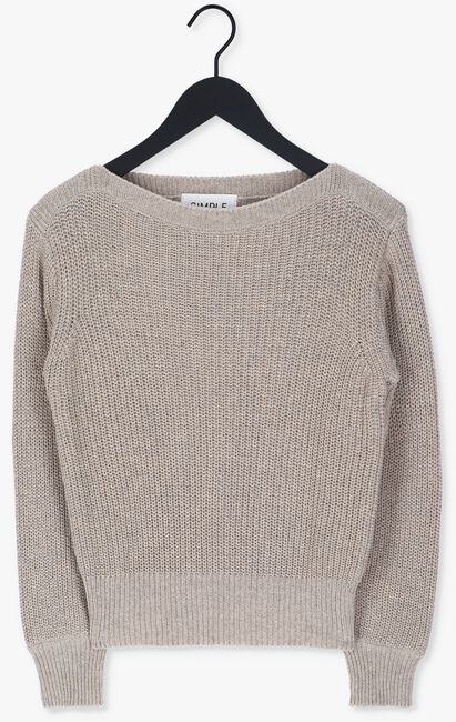 Graue SIMPLE Pullover KNITTED SWEATER SOLIS STRUC - large