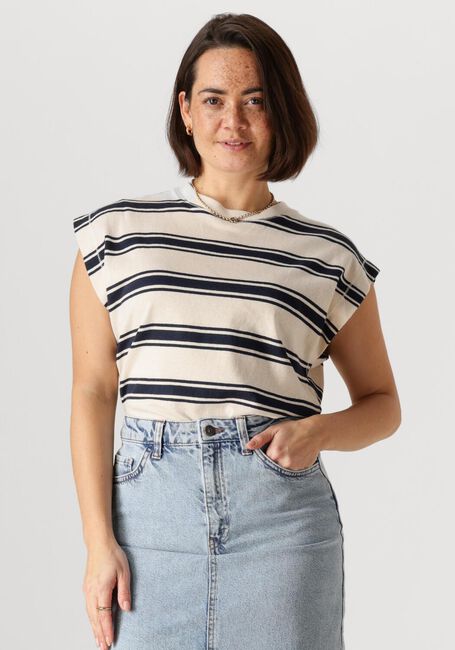 Blaue BY-BAR T-shirt MASON STRIPE TOP - large