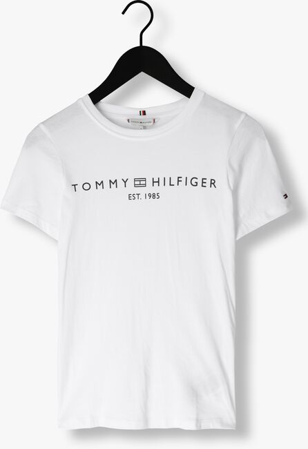 Weiße TOMMY HILFIGER T-shirt REC CORP LOGO C-NK - large