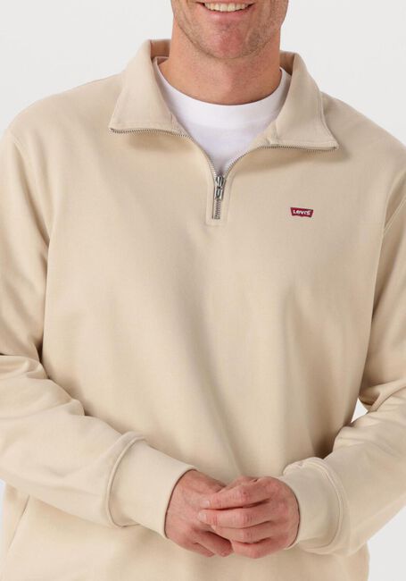 Beige LEVI'S Pullover ORIGINAL HM 1/4 ZIP - large
