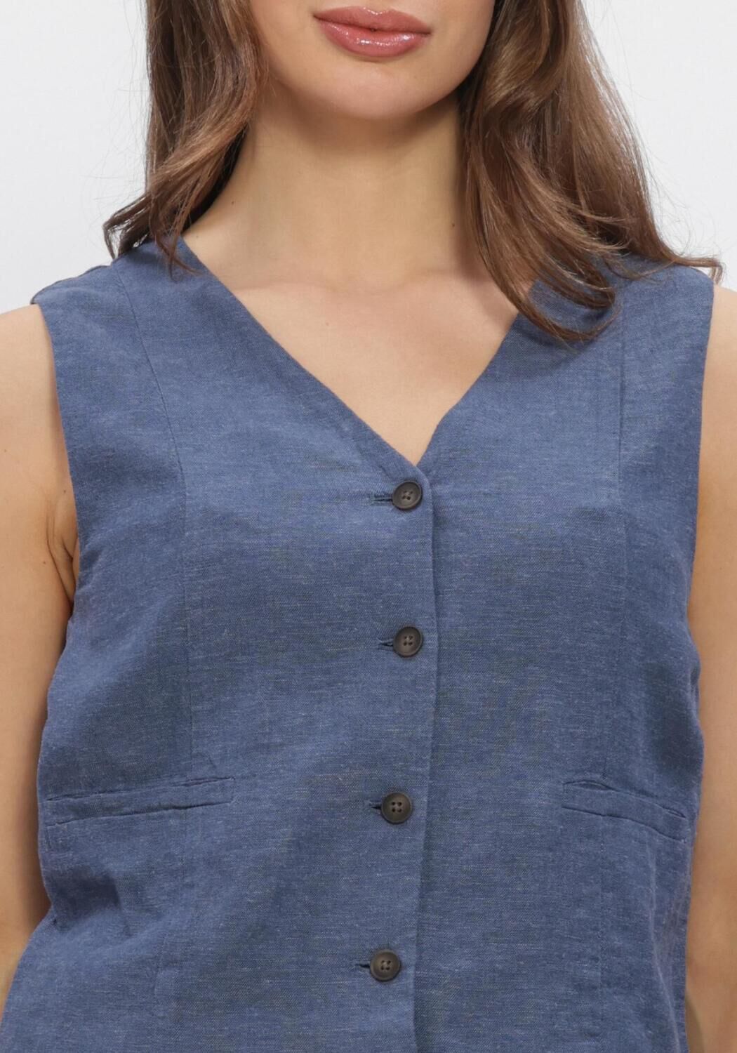 Blaue MSCH COPENHAGEN Jacken MSCHVIANA GINIA V NECK WAISTCOAT - large