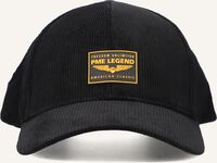 Schwarze PME LEGEND Kappe CORDUROY CAP WITH RUBBER BADGE - medium