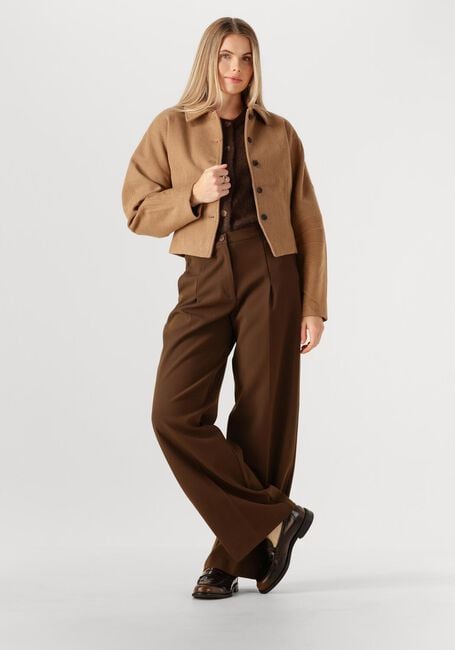 Braune ANOTHER LABEL Lange Hosen MOORE PLEATED PANTS - large