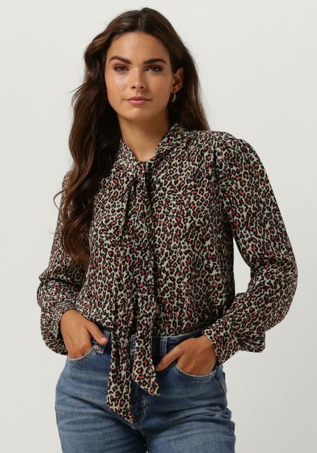 Grüne SCOTCH & SODA Blusen SHIRT WITH TIE NECKDA - large