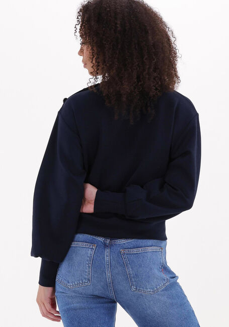 Dunkelblau SCOTCH & SODA Sweatshirt LOOSE FIT BUTTON SHOULDER CREWNECK - large