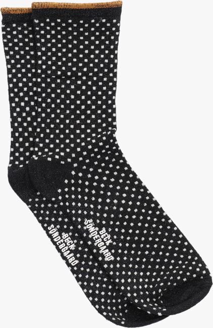 Schwarze BECKSONDERGAARD Socken DINA SMALL DOTS - large