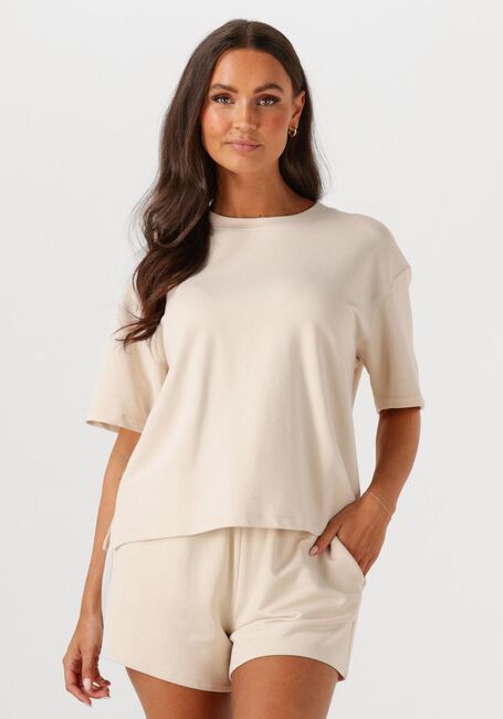 Beige WITHBLACK T-shirt WBLTINDRA SS TEE - large