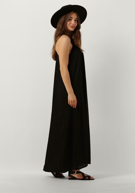 Schwarze SUMMUM Maxikleid DRESS SOLID SATIN - large