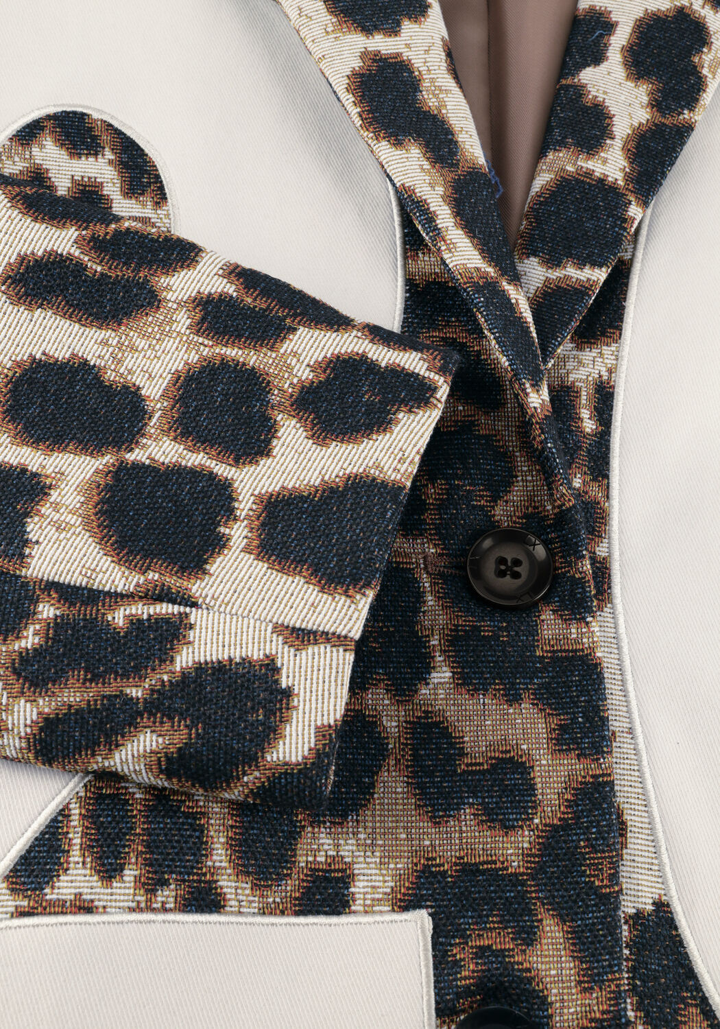 Mehrfarbige/Bunte ALIX THE LABEL Blazer LADIES WOVEN BIG 2014 ANIMAL BLAZER - large