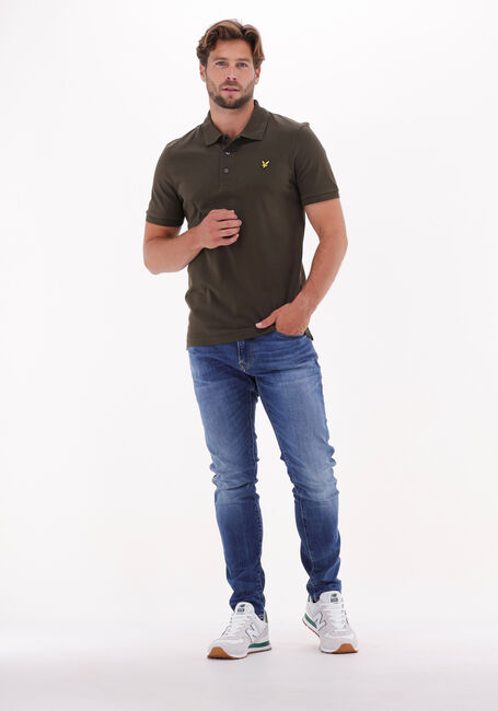 Olive LYLE & SCOTT Polo-Shirt PLAIN POLO SHIRT - large
