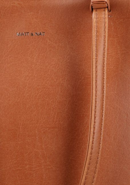 Cognacfarbene MATT & NAT Handtasche CALINA - large