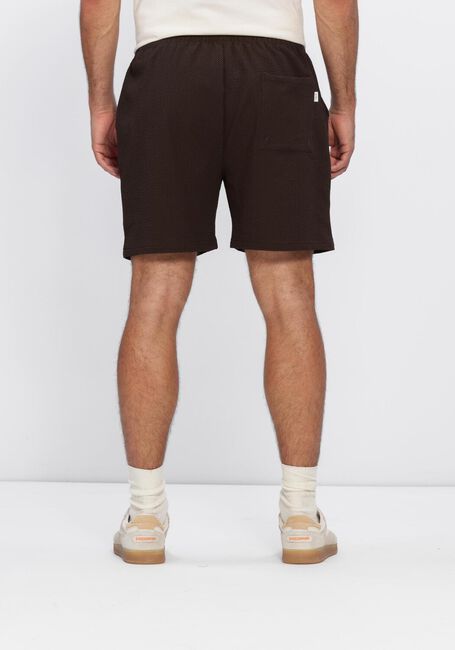 Braune LES DEUX Badehosen STAN SEERSUCKER SWIM SHORTS - large