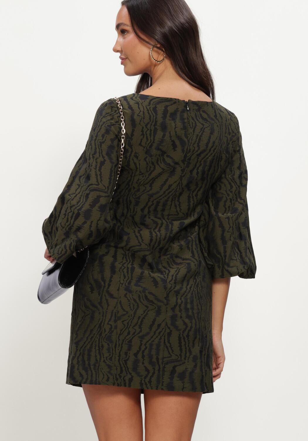 Gr&uuml;ne Y.A.S. Minikleid YASOLIVINE 3/4 DRESS - large