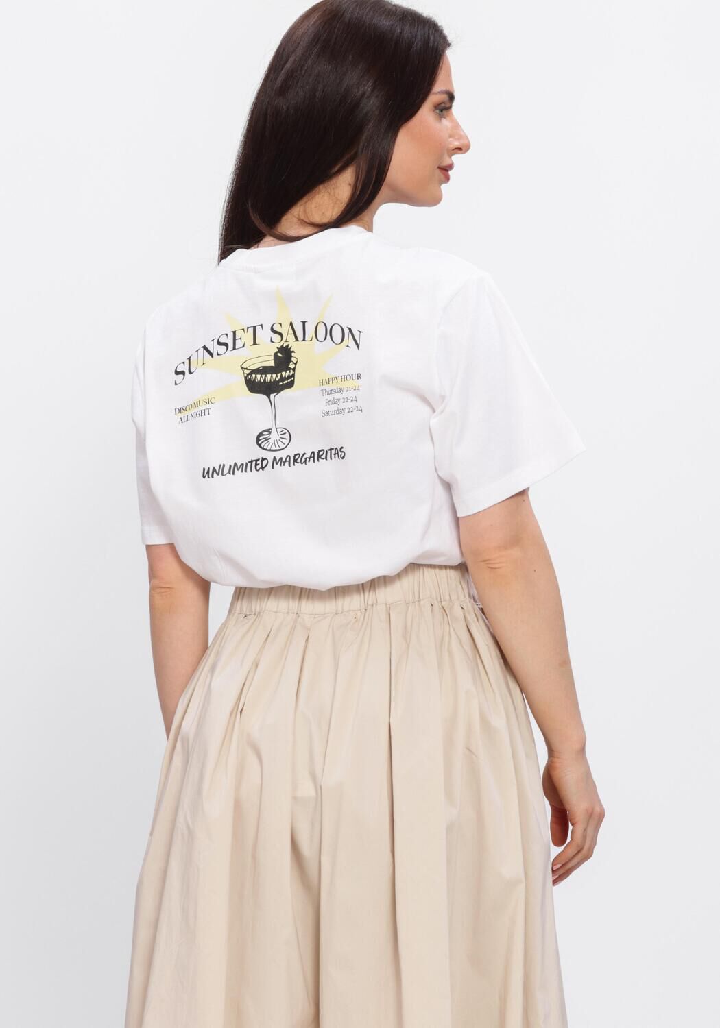 Wei&szlig;e MOVES T-shirt KIANA TEE 4640 - large