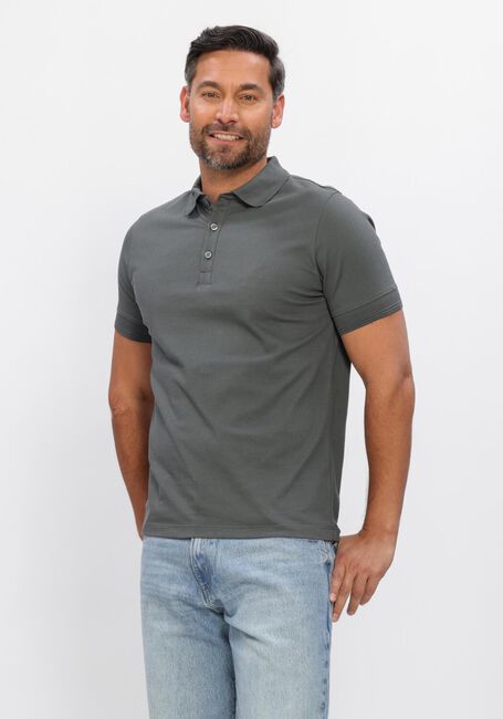 Graue GENTI Polo-Shirt POLO 3 BUTTON SS 1219 - large