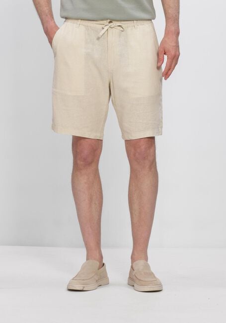 Beige ANERKJENDT Kurze Hose AKJAMES COT-LINNEN-VIS SS SHORT - large
