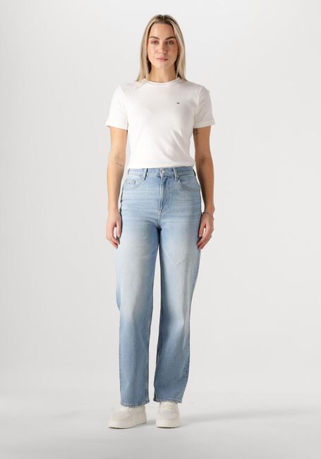 Hellblau TOMMY JEANS Straight leg jeans LAYLA HR SLIM STRAIGHT CH0115 - large