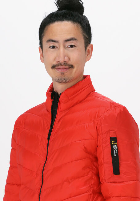 Rote NATIONAL GEOGRAPHIC Wattierte Jack JACKET WITH FILLER - large