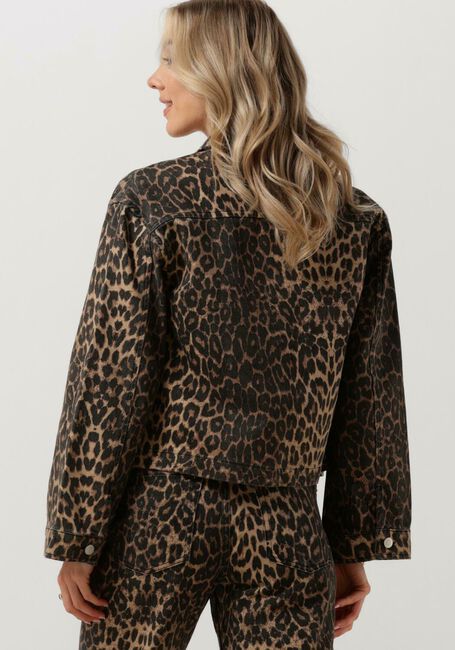 Braune NEO NOIR Jack EMILIA LEOPARD JACKET - large