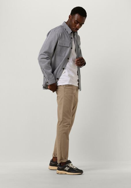 Dunkelblau ANERKJENDT Overshirt AKOSCAR CANVAS STRIPE OS - large