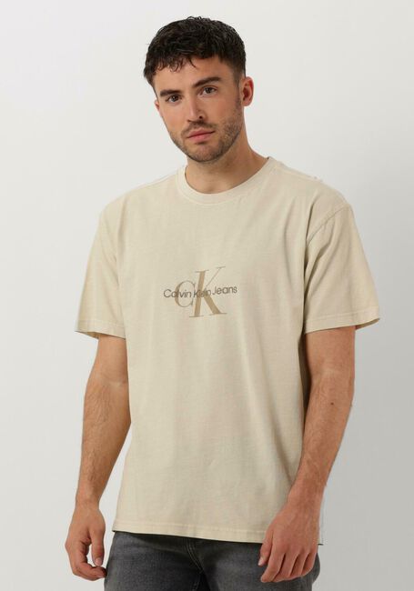 DYE MINERAL Omoda Beige KLEIN T-shirt MONOLOGO CALVIN | TEE