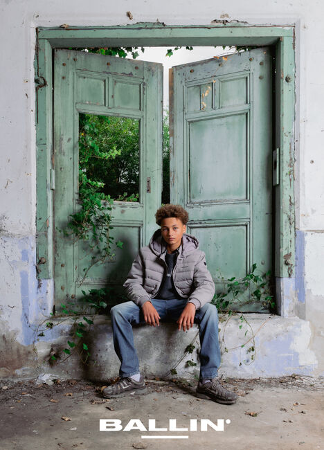 Graue BALLIN Wattierte Jack 037404 - large