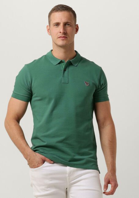 Grüne PS PAUL SMITH Polo-Shirt MENS SLIM FIT SS POLO SHIRT ZEBRA - large