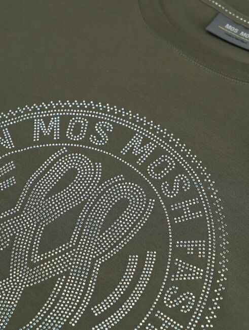 Grüne MOS MOSH T-shirt LEAH HOLI O-SS TEE - large
