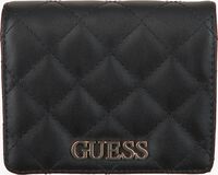 Schwarze GUESS Portemonnaie ILLY SMALL TRIFOLD - medium