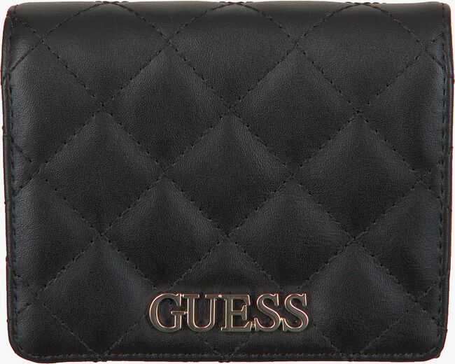 Schwarze GUESS Portemonnaie ILLY SMALL TRIFOLD - large